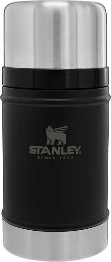 Stanley classic legendary food jar 0.7l - thermos lunchbox houdt 15 uur warm - deksel dient als kom - lekvrije voedselcontainer - bpa-vrij - vaatwasserbestendig - matte black