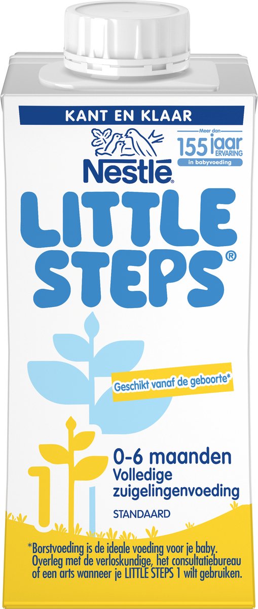 Little steps® nestlé little steps 1 - 0-6 maanden - volledige zuigelingenvoeding - kant en klaar - 12x200ml