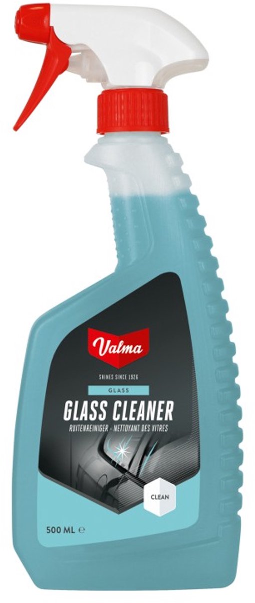 Fource valma glassclean glasreiniger – verwijdert vuil, vet en insecten – streeploos resultaat – voor helder en veilig zicht - 500 ml