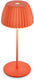 B.k.licht briloner champ mini - oplaadbare mini tafellamp - snoerloze lamp - met touch dimbaar - voor binnen en buiten - german design award winner 2025 - oranje - ø8,5 x 20cm