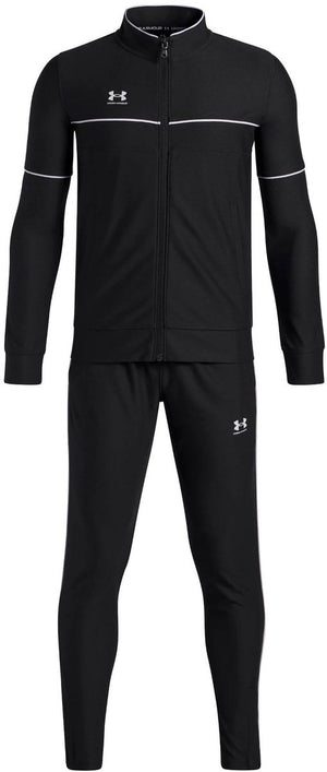 Under armour ua b challenger tracksuit-blk jongens trainingspak - zwart - wit 128