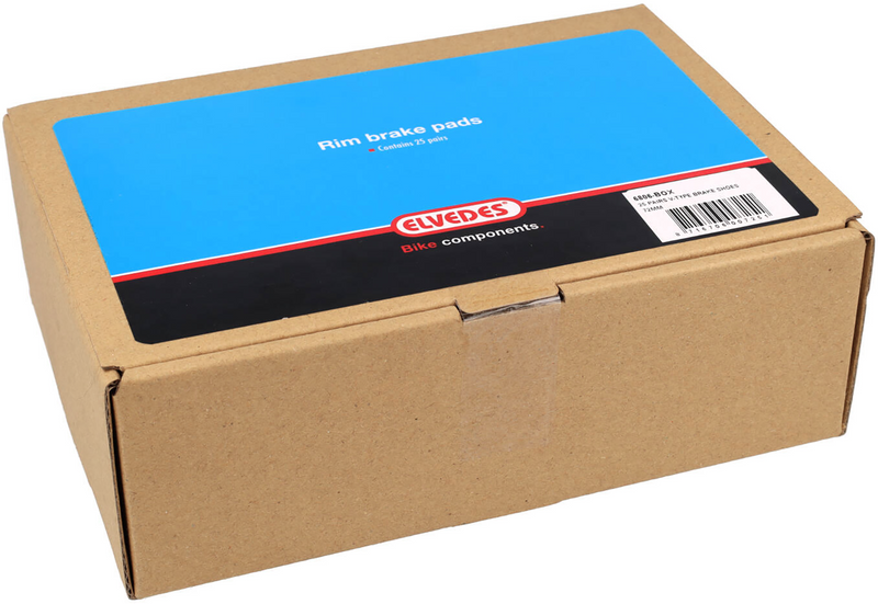 Load image into Gallery viewer, Elvedes Remblokken 6828 zwart 72mm abs
