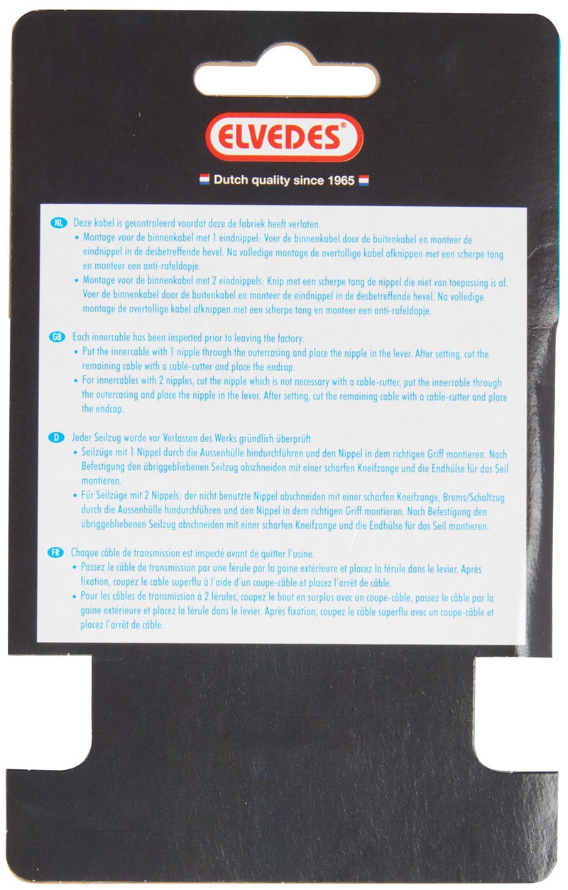 Load image into Gallery viewer, Elvedes Rem binnenkabel 2250mm RVS V-nippel 6412 27RVS-49
