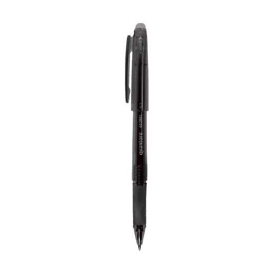 Quantore gelpen erasable 0.7mm zwart 12st.