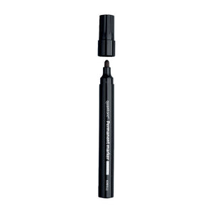 Quantore permanent marker rond 1-1.5mm zwart