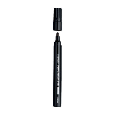 Quantore permanent marker rond 1-1.5mm zwart