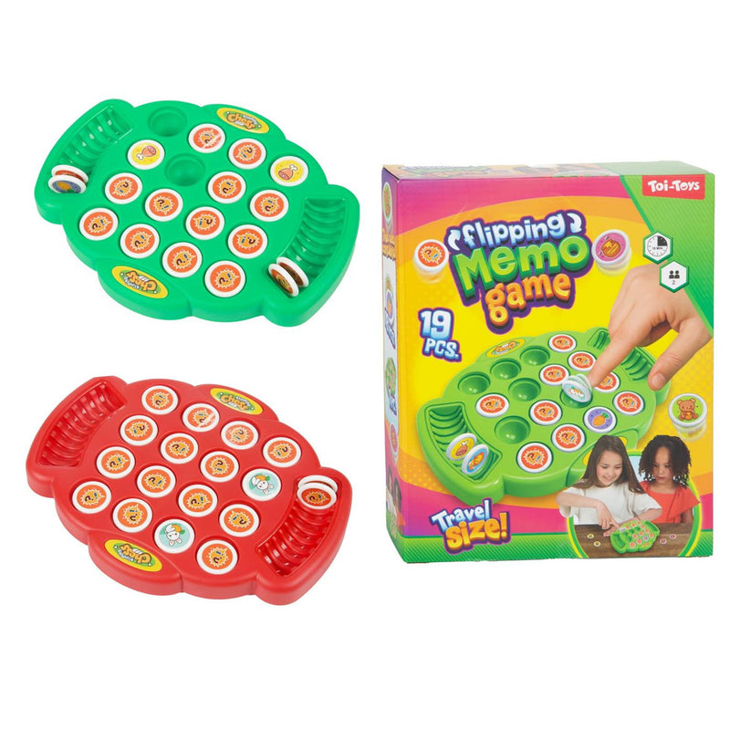 Afbeelding laden in galerijviewer, Toi-toys games geheugenspel -memo flip over- 18st+bord 2ass
