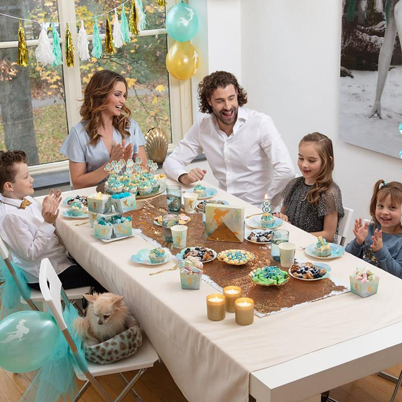 Load image into Gallery viewer, Boland papieren cupcakevormpjes zeemeermin
