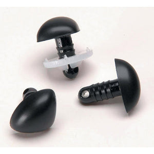 Darice • neuzen driehoek zwart 18mm 6pcs