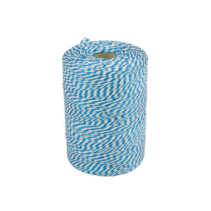Quantore touw katoen 45meter 50gr blauw wit