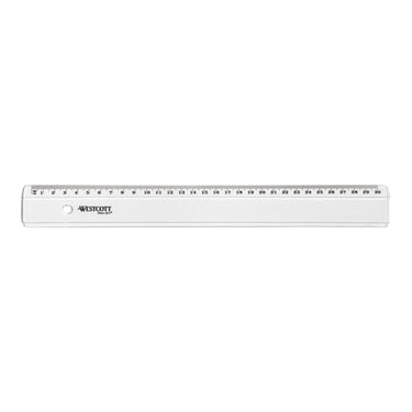 Quantore liniaal westcott 300mm transparant