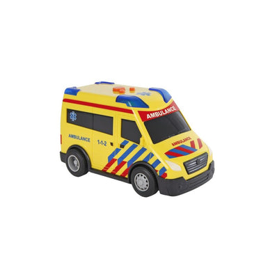 2-play ambulance nl met licht en geluid free wheel 13,5cm