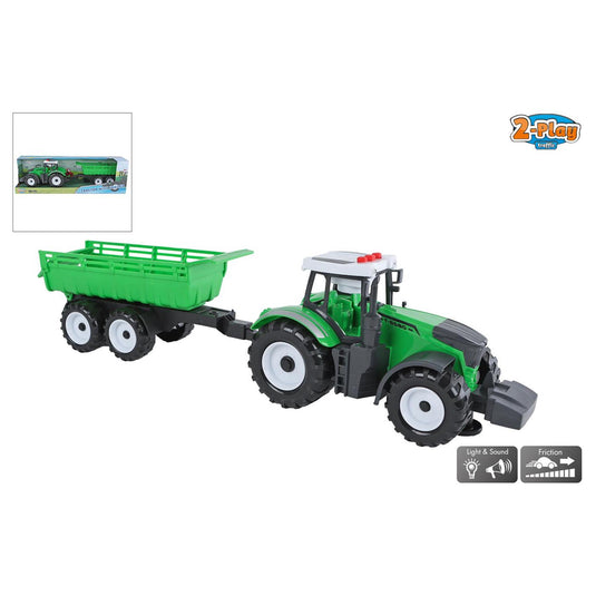 2-play tractor met aanhanger kiepfunctie