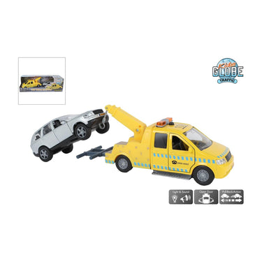 Kids globe afsleepwagen m auto licht geluid die cast pull back 26cm