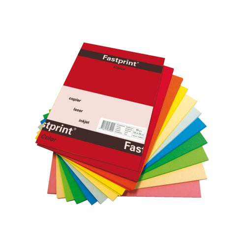 Quantore kopieerpapier fastprint a4 160gr 10kleuren x5vel