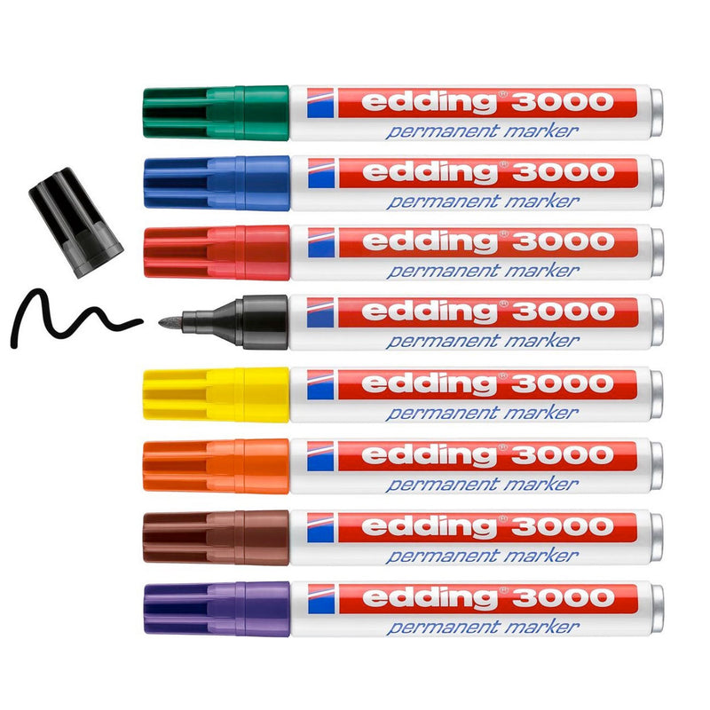 Load image into Gallery viewer, Edding viltstift permanent 3000 rond 1.5-3mm, 10st.
