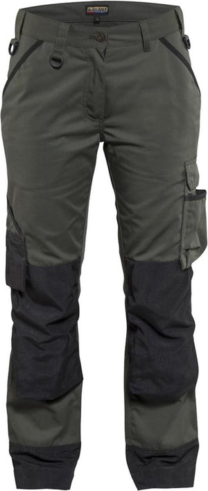 Blåkläder blaklader dames garden werkbroek 7154-1835 - army groen zwart - c42