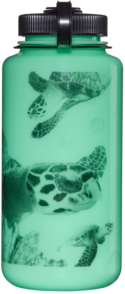 Nalgene - wide-mouth 1000ml glow black turtle sustain nieuw