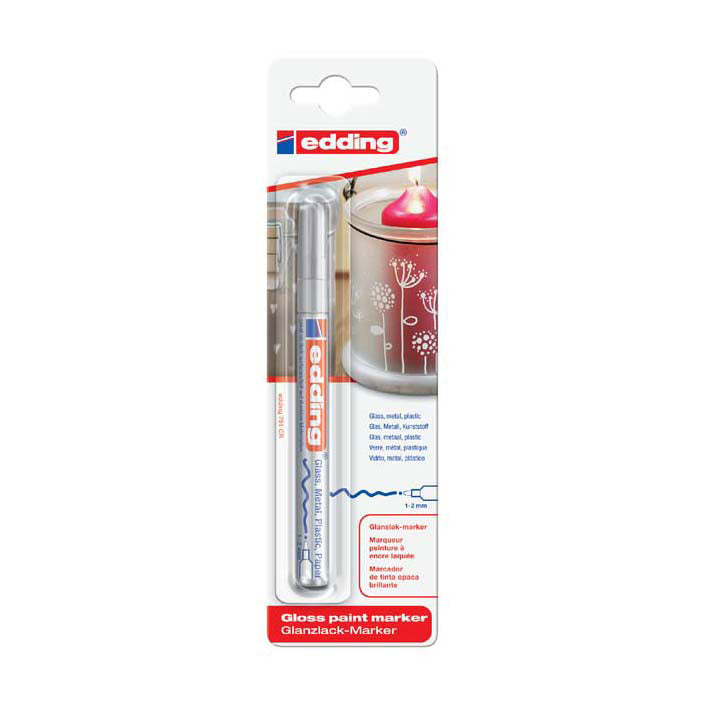 Load image into Gallery viewer, Quantore viltstift edding lakmarker zilver
