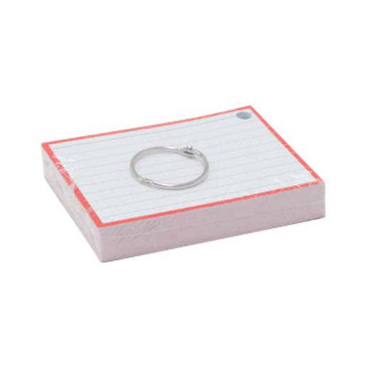 Quantore flashcards a7 rood incl. clipring 50 vellen