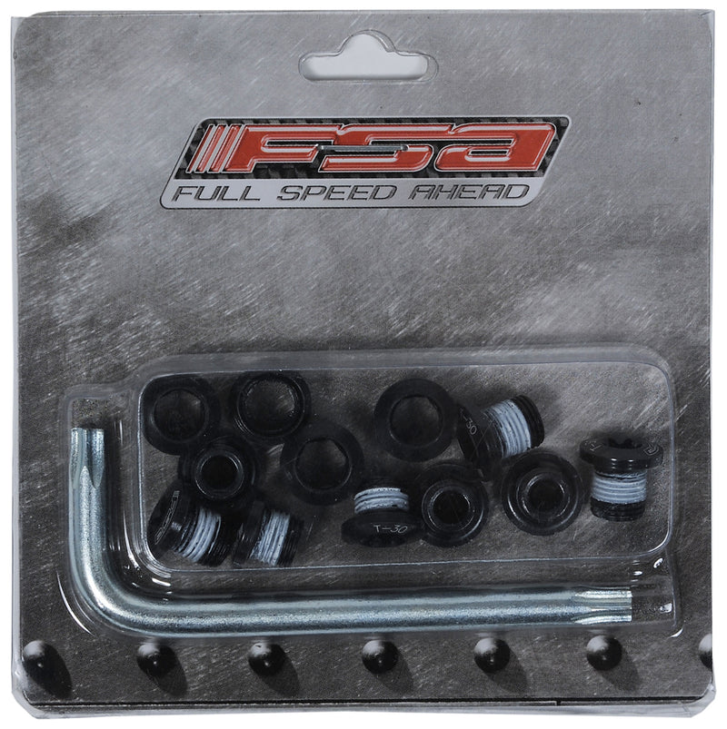 Load image into Gallery viewer, Fsa mtb chainring bolts torx black (12 pieces)
