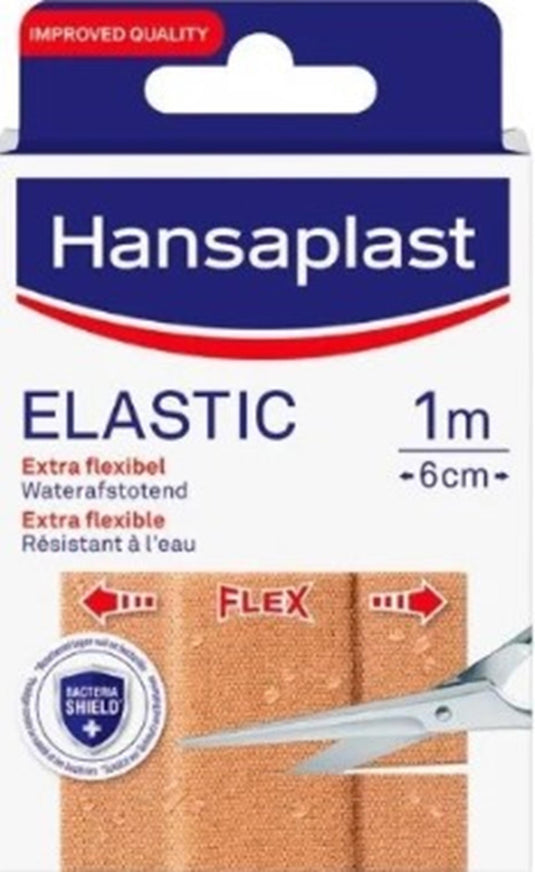 Hansaplast pleisters 1m x 6cm elastic