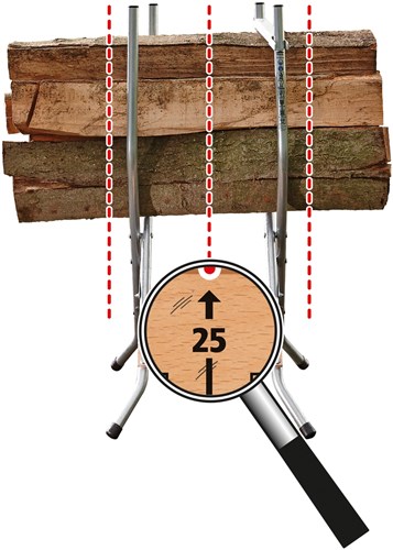 Wolfcraft - professionele zaagbok - voor kettingzaag - hout - stabiele zaagbok voor brandhout - 10 jaar garantie - 5119000