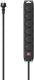 Hama stekkerdoos - 6-voudig - 2m kabel - voor buiten ip44 - zwart