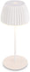 B.k.licht briloner champ mini - oplaadbare mini tafellamp - snoerloze lamp - met touch dimbaar - voor binnen en buiten - german design award winner 2025 - wit - ø8,5 x 20cm