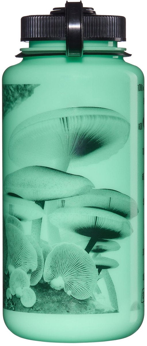 Nalgene - wide-mouth 1000ml glow black mushrooms sustain nieuw