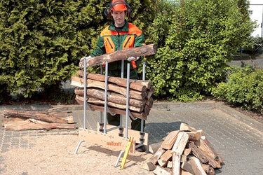Wolfcraft - professionele zaagbok - voor kettingzaag - hout - opbouwbare, stabiele zaagbok voor brandhout - 10 jaar garantie - 5121000