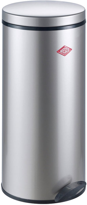 Wesco gastro 127 afvalbak | pedaalemmer | 22 liter | metaal - nieuwzilver | prullenbak - made in germany