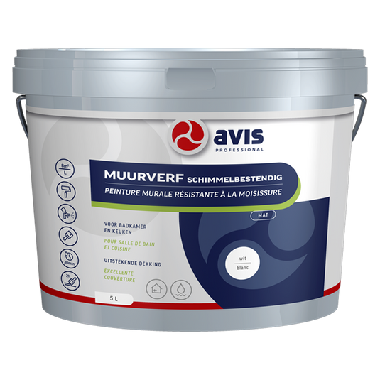 Avis professional 1074455 - avis mv schimmelb. wit mat 5lt | 1 stuks