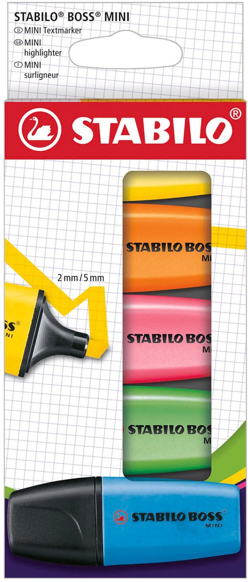 Load image into Gallery viewer, Stabilo boss mini markeerstiften - 5dlg.
