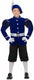 Merkloos sans marque kostuums voor kinderen my other me blauw hoed jas broeken