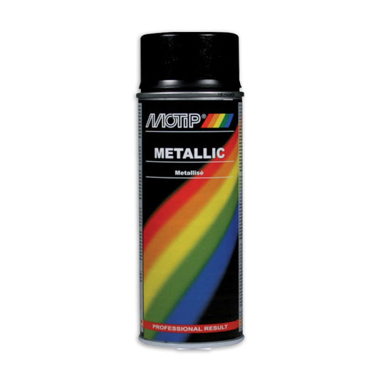 Motip spuitbus 400ml metallic-zwart