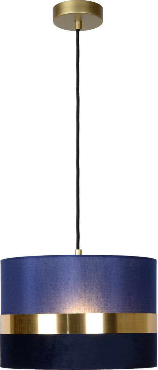 Lucide extravaganza tusse - hanglamp - ø 30 cm - 1xe27 - blauw