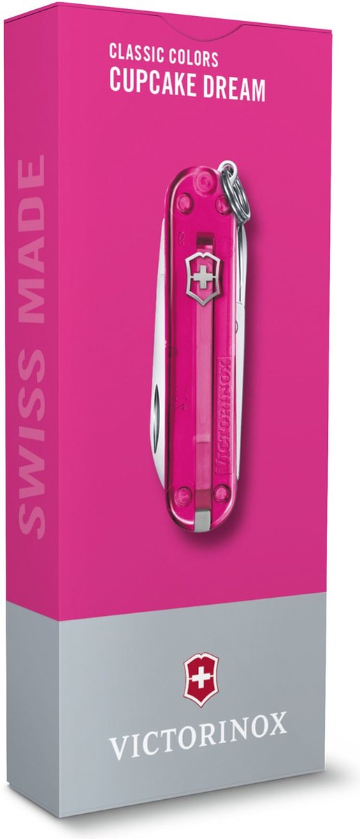 Victorinox classic sd transparent zakmes - cupcake dream - 7 functies