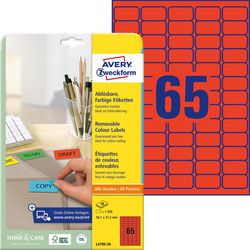Herkleefbare etiketten avery zweckform wit