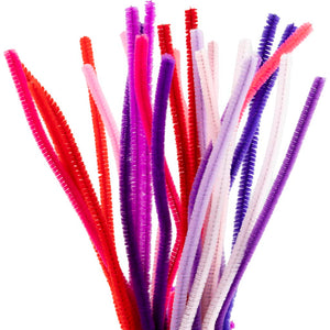 Creativ company https: www.cchobby.nl chenille-l-30-cm-dikte-6-mm-paars-roze-harmonie-25-stuk-1-doos