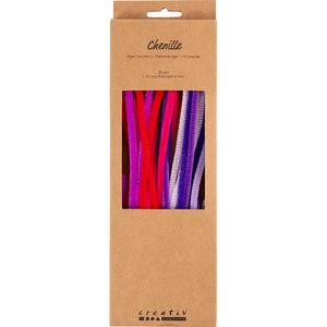 Creativ company https: www.cchobby.nl chenille-l-30-cm-dikte-6-mm-paars-roze-harmonie-25-stuk-1-doos