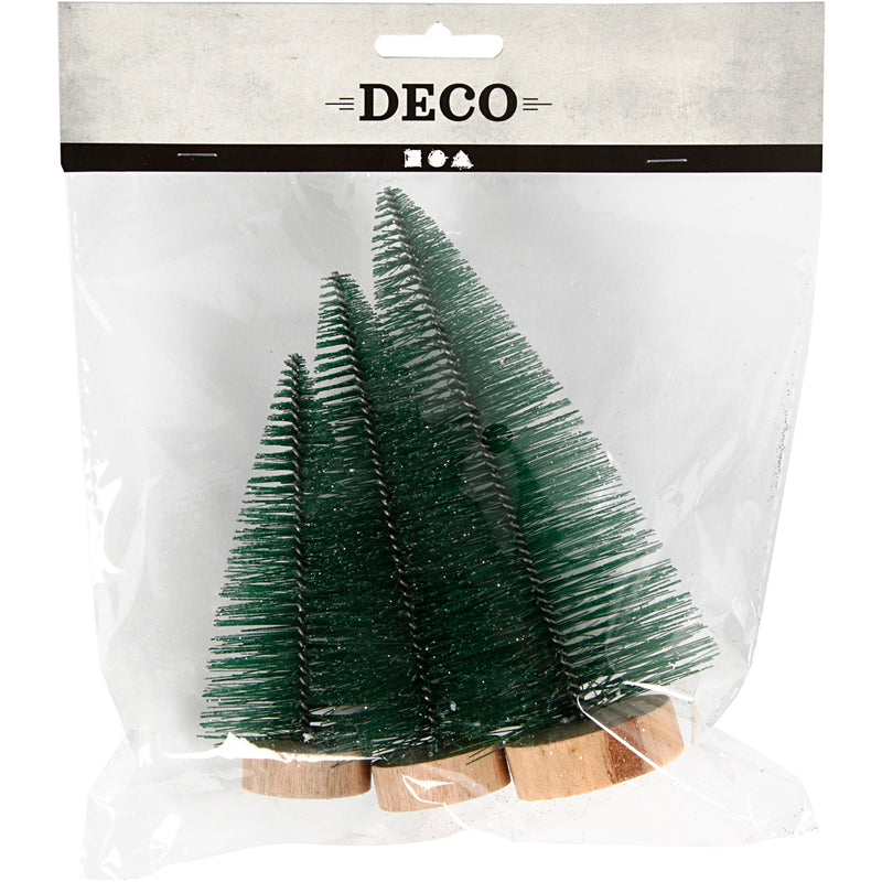 Load image into Gallery viewer, Creativ company https: www.cchobby.nl kerstbomen-h-10-13-14-cm-3-stuk-1-doos
