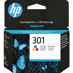 Inktcartridge hp ch562ee nummer 301 cyaan geel magenta