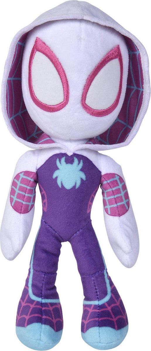 Simba disney - spiderman - ghost spider glow in the dark eyes - 25cm - alle leeftijden - knuffel