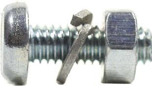 Fix-nippel nummerplaatschroef no. shield screw m4x12 zinc pk.a 100 pcs
