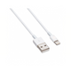 Iphone lightning kabel, wit 1.00m