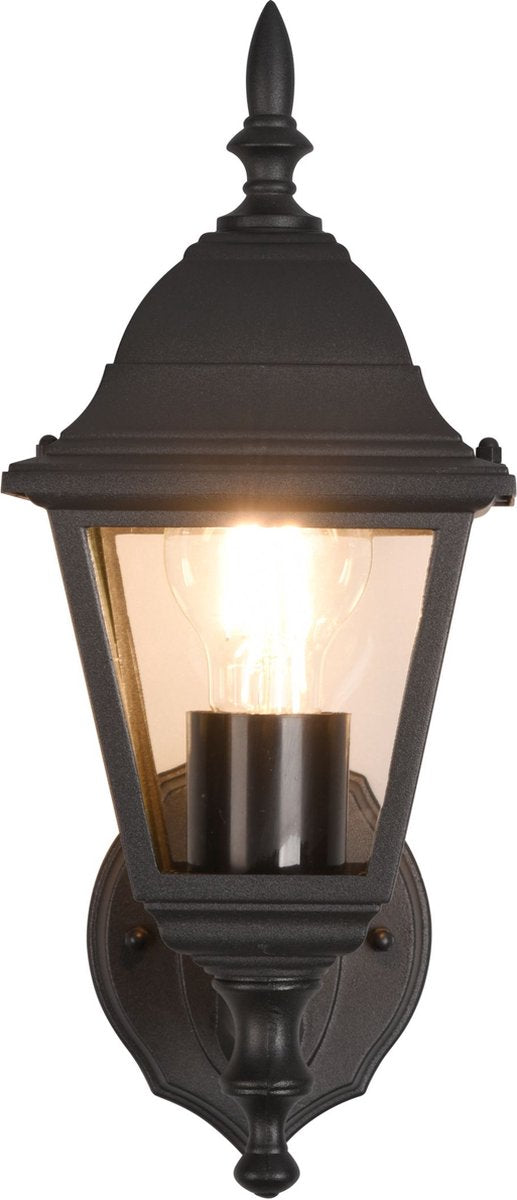 Trio livenza - wandlamp - zwart mat - excl. 1x e27 4w - buitenverlichting - ip44