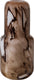 Woood monika vaas - handgevormd - glas - bruin - 36x16x16