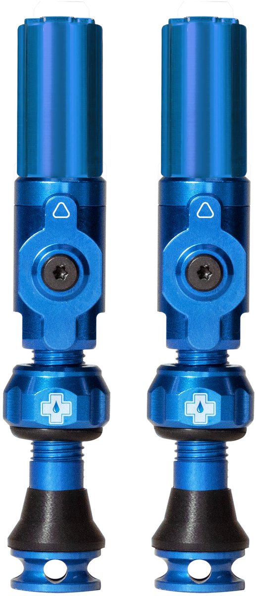 Muc--off muc-off tubeless ventiel big bore hybrid small blue auto schräder ventiel 30mm