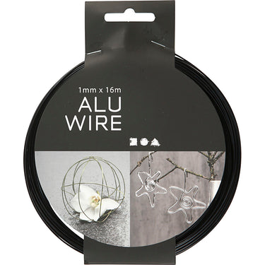 Http: www.cchobby.nl alu-draad-rond-dikte-1-mm-zwart-16-m-1-rol